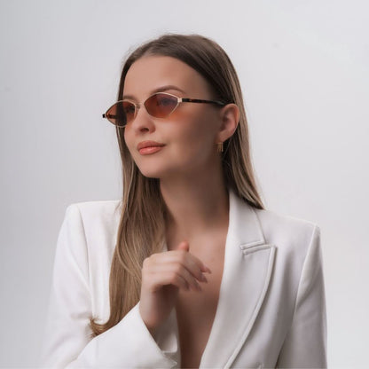 Ochelari de soare Galina Brown la preț redus